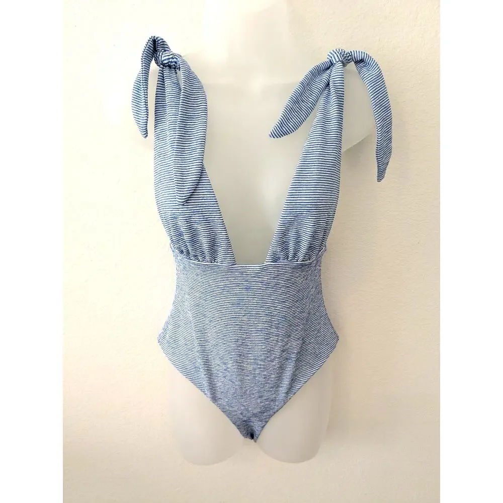 Mara Hoffman Sky Blue One Piece Swimsuit - Picture 3 of 6